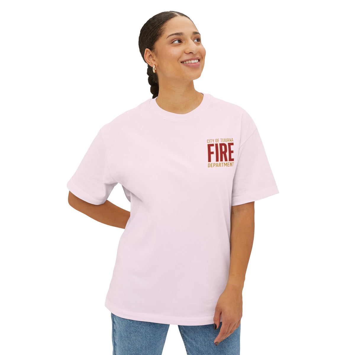City of Tijuana Fire Department T-Shirt - Pink